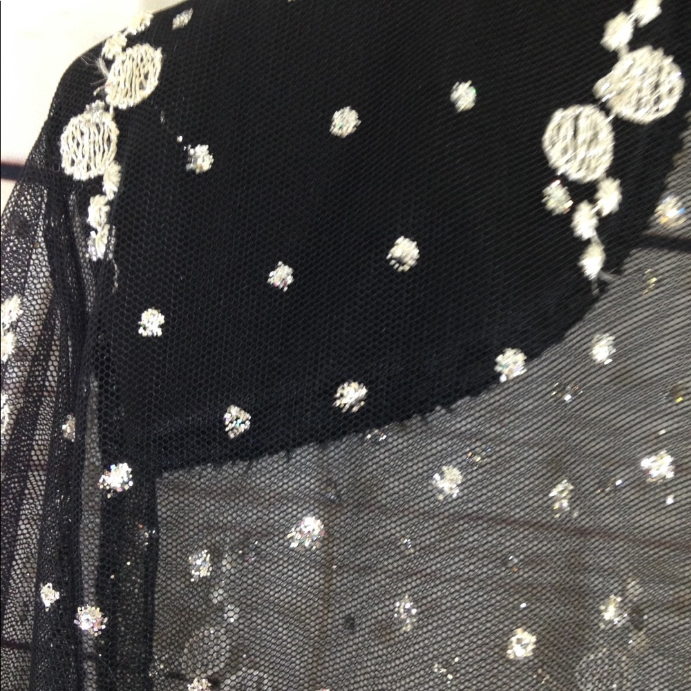 SOLD ~ Super Sheer Sparkly Cover Top Size Medium - Picture 5 of 8
